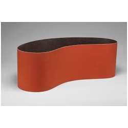 3M 5111167752 Narrow Belt, 6 in W Belt x 312 in L, 50 Grit, Ceramic Abrasive, Cloth Backing