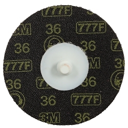 3M 7000028339 777F Disc, 3 in Dia Disc, 36 Grit, Ceramic Abrasive, TR Attachment