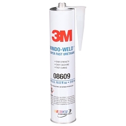 3M 7000028403 8609 Adhesive, 10.5 fl-oz Cartridge, Black, 24 hr Curing