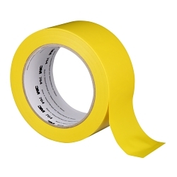 3M 7000028954 764 General Purpose Tape, 36 yd L 2 in W, 5 mil THK, Rubber Adhesive, PVC/Vinyl Backing, Yellow