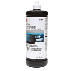 3M 7000045494 05954 Super Duty Rubbing Compound, 1 qt Bottle, Tan