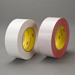 3M 7010374332 9738 Double Coated Tape, 6.15 yd L 6 mm W, 0.11 mm THK, Acrylic Adhesive, Tissue Backing, Transparent