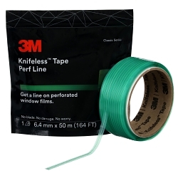 3M 7100104369 Knifeless Tape, 50 m L x 6.4 mm W, Green