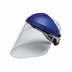 3M 078371-82783 H8A Face Shield and Head Gear, Clear Polycarbonate Glass 9 in H 14-1/2 in W 0.08 in THK Visor