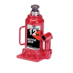 AFF 3512 Heavy Duty Manual Bottle Jack, 12 ton Lifting, 8-1/2 in H Min Lifting, 5-1/2 x 5-1/4 in Base