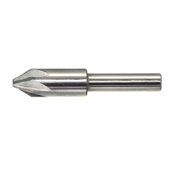 Drillco 39E164B 3900E Imperial Chatterless Countersink, 1 in Dia Body, 1/2 in Dia Shank, 6 Flutes, 82 deg Included, HSS