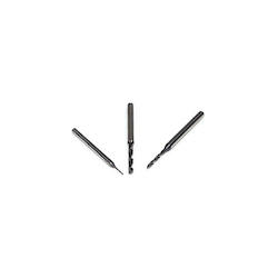 Emuge TE213324.0080 EF Series TE213324 High Performance Micro Drill With Through Coolant, 0.8 mm Drill - Metric, 0.0315 in Drill - Decimal Inch, 3 mm Shank, 2 Flutes