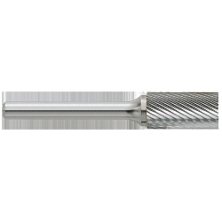 GARR 60052 SA Series Standard Rotary File/Burr, No End Cut End, Cylindrical Head, 7/16 in Dia Head, 1 in L of Cut, Double Cut