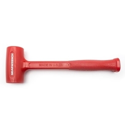 GEARWRENCH 69-533G 1-Piece Dead Blow Hammer, 14.37 in OAL, 1 to 2.9 in Dia Standard Face, 1.85 lb Polyurethane Head, Polyurethane Handle