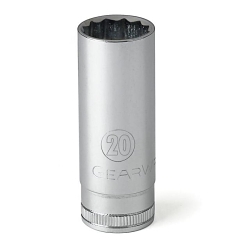 GEARWRENCH 80786 Deep Length Socket, 1/2 in, 15 mm, 12 Points