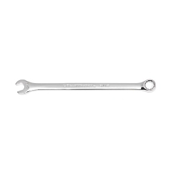 GEARWRENCH 81652D Long Length Open End Combination Wrench, 5/16 in Wrench, 12 Points, 15 deg Offset, 5.8 in OAL, Premium Alloy Steel, Polished Chrome