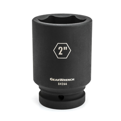 GEARWRENCH 84267 Socket, 1 in Hex Drive, 2-1/16 in Deep Socket, 6 Points