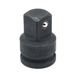 GEARWRENCH 84887 Pin Lock Impact Adapter, Manganese Phosphate, Square Drive, 1 in Male Drive, 3/4 in Female Drive, Female x Male Adapter, ASME B107.2, Chrome Molybdenum Alloy Steel