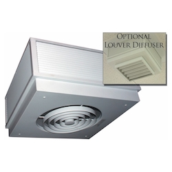 TPI G3472A1 3470 1-Phase Fan Forced Standard Ceiling Heater, 6826 Btu/hr Capacity, 277 V AC, 2 kW Power Rating