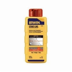 Irwin Strait-Line 64802 Permanent Marking Chalk, Red, 4 oz Capacity, Squeeze Bottle Package