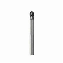Seco JABRO Solid2 02928369 JS534 Ball End Center Cutting Medium Helix Regular Length Single End Mill, 4 mm Dia Cutter, 20 mm Length of Cut, 4 Flutes, 6 mm Dia Shank, 63 mm OAL, NXT/PVD Coated
