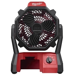 Milwaukee 0886-20 Cordless Jobsite Fan, 18 V DC, 3 Speeds, 284 cfm Air Flow
