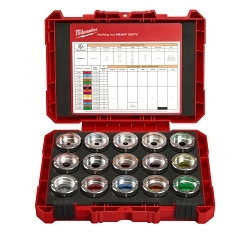 Milwaukee M18 FORCE LOGIC 49-16-KITC U-Style Crimping Tool Die Kit, 15 Pieces, Copper