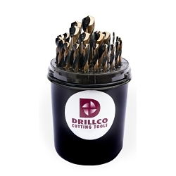 Nitro 350NW29 Mechanics Length Drill Set, 1/16 in Min Drill Bit, 1/2 in Max Drill Bit, 135 deg Drill Point Angle, 29 Pieces, HSS, Black/Gold