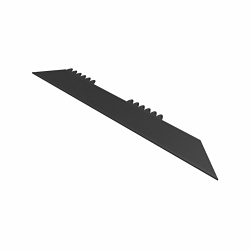 NoTrax 571S0036BL De-Flex 571 Straight Ramp, Black, For Use With De-Flex Family Floor Mats, Nitrile Rubber, 36 in L x 6 in W x 3/4 in THK