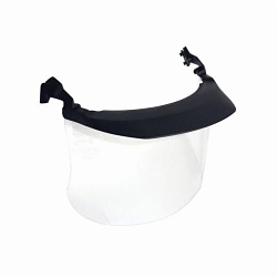 Peltor 7000103816 MultiVisor Faceshield System, For Use With P3EV/2 Hard Hat Adapter and Cap-Mounted Earmuffs, Clear Visor, Acetate Visor, 7 in H x 11.8 in W x 0.04 in THK Visor