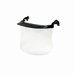 Peltor 7000103817 MultiVisor Faceshield System, For Use With P3EV/2 Hard Hat Adapter and Cap-Mounted Earmuffs, Clear Visor, Polycarbonate Glass Visor, 7 in H x 11.8 in W x 0.04 in THK Visor