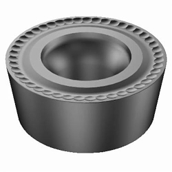 Sandvik Coromant 5740587 CoroTurn 107 1-Sided Basic Shape Turning Insert, ANSI Code: RCMT 43 M0 H13A, RCMT Insert, Material Grade: K, M, N, P, S, 43M0 Insert, Round Shape, 12 Seat, Positive Rake, Neutral Cutting, Carbide, Manufacturers Grade: H13A