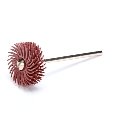 Scotch-Brite 7000000758 RB-ZB Bristle Brush, 3/4 in Dia Brush, 1/16 in W Face, 1/16 in Arbor Hole, 220 Grit