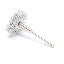 Scotch-Brite 7000000763 RB-ZB Bristle Brush, 1 in Dia Brush, 1/8 in W Face, 1/8 in Arbor Hole, 120 Grit