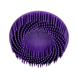 Scotch-Brite 7000000777 Roloc Body Disc, 3 in Dia Brush, 3 in Center Hole, Ceramic Fill