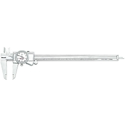Starrett 3202-12 3202 Global Series Dial Caliper, 0 to 12 in, Graduation 0.001 in, 3/4 in Inside x 2-1/2 in Outside D Jaw, Hardened Stainless Steel, Satin