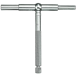 Starrett 579E Self-Centering Telescoping Gage With Two Telescoping Arms, Satin Chrome, 2-1/8 to 3-1/2 in Measuring, Rigid Handle, Steel