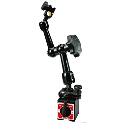 Starrett 660 Global Series Magnetic Base Indicator Holder, 70 lb, 1-7/16 in L x 1-3/16 in W x 1-13/32 in H Base, 8-1/2 in OAL, 3.8 in Dia Rod