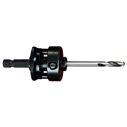 Starrett A10 Quick-Hitch Hole Saw Arbor, For Use With 1-1/4 to 8-9/32 in Dia Hole Saws, HSS