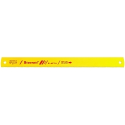 Starrett BS1806-7 Bluestripe Power Hacksaw Blade, 18 in L x 1-5/8 in W x 0.075 in THK, HSS-Co Cutting Edge, Alloy Steel Blade