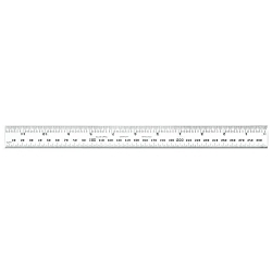 Starrett CB300-36 Inch and Millimeter Reading Combination Square Blade, 300 mm L Steel Blade, 1/2 mm and 32nds One Side, mm and 64ths Reverse Side Graduation