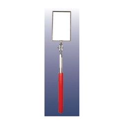 Ullman K-2 Telescoping Inspection Mirror, 2-1/8 x 3-1/2 in Mirror, Rectangle Shape, 11-1/4 in L, Grip Handle