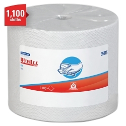 WypAll* 35015 X50 Extended Use Cleaning Wiper, 13.4 x 9.8 in, 1100 Sheets Capacity, Hydroknit*, White